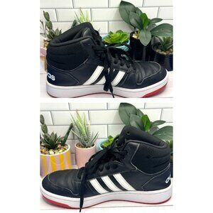 Adidas Hoops Mid 2.0K FY7009 Black Basketball Shoes Sneakers Kids Size 7